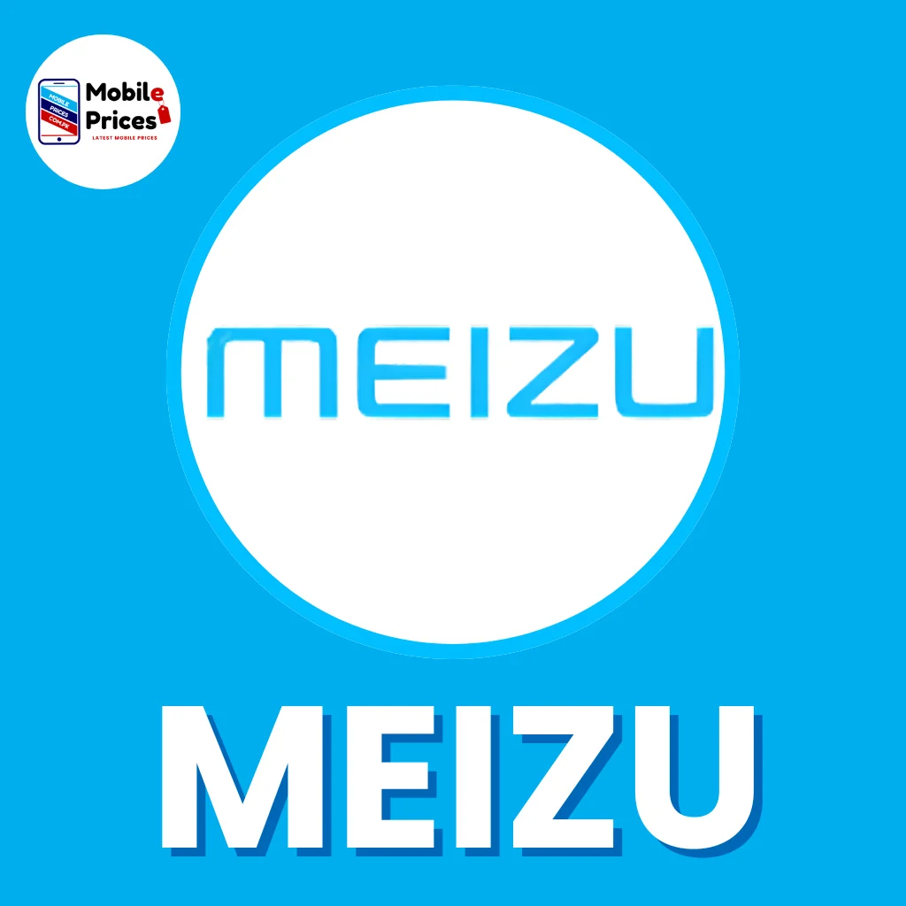 MEIZU Mobile brand logo on a blue background with MEIZU text below