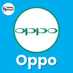 Oppo Mobile brand logo on a blue background with Oppo text below