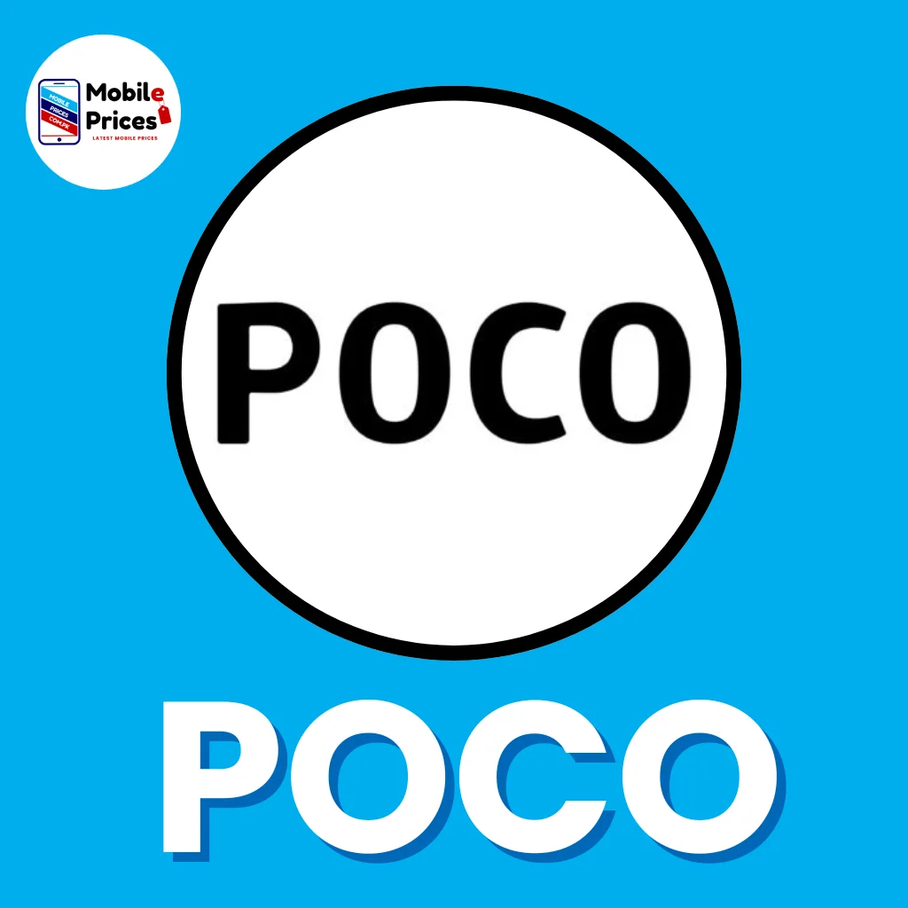 Pocco Mobile brand logo on a blue background with Pocco text below