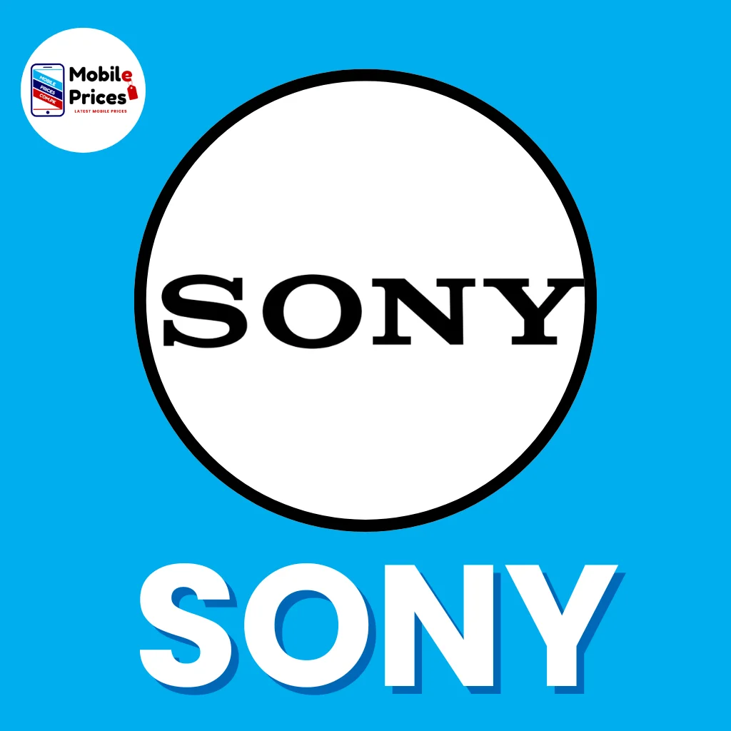 Sony Mobile brand logo on a blue background with Sony text below